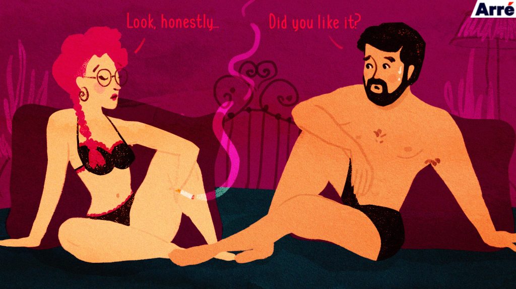 Dear Men, Please Stop Asking Us “Did You Like It?” Just After Sex